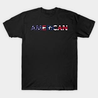 Puerto Rican American Design for Boricua USA Fans T-Shirt